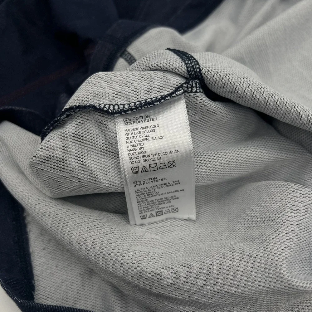 Tommy Bahama 1/4 Zip Sweater Mens XL Lightweight Preppy Pullover Mockneck Navy